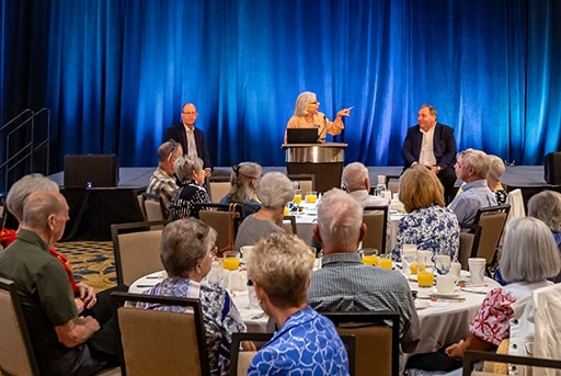 Bella Vida VIPs and Forefront Living leadership enjoy a lovely brunch at the La Cantera Resort Ballroom.