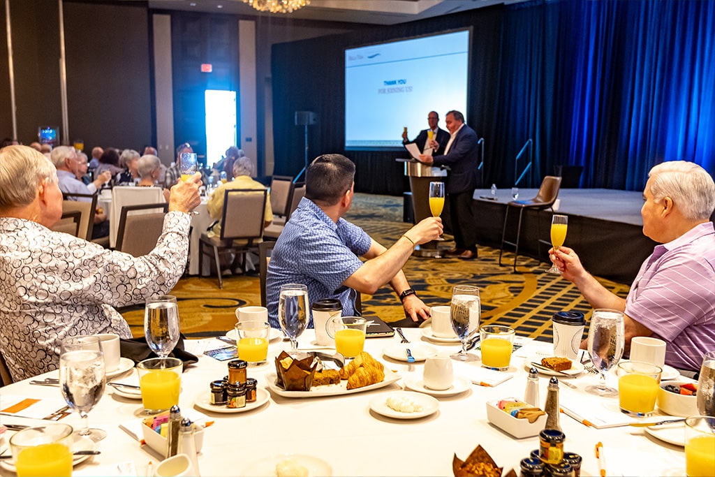 VIPs had the opportunity to connect with the Forefront Living Leadership team, mingle with fellow VIPs, and enjoy a lovely brunch at the La Cantera Resort Ballroom.