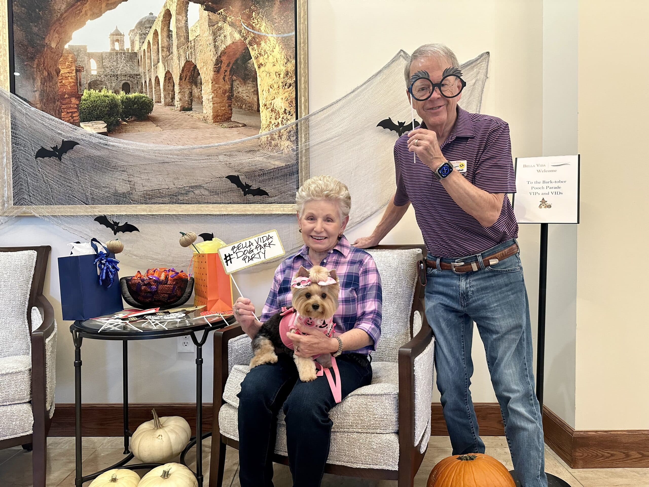 Future residents at Halloween, a recent Bella Vida event, part of San Antonio’s most exciting retirement living experience.