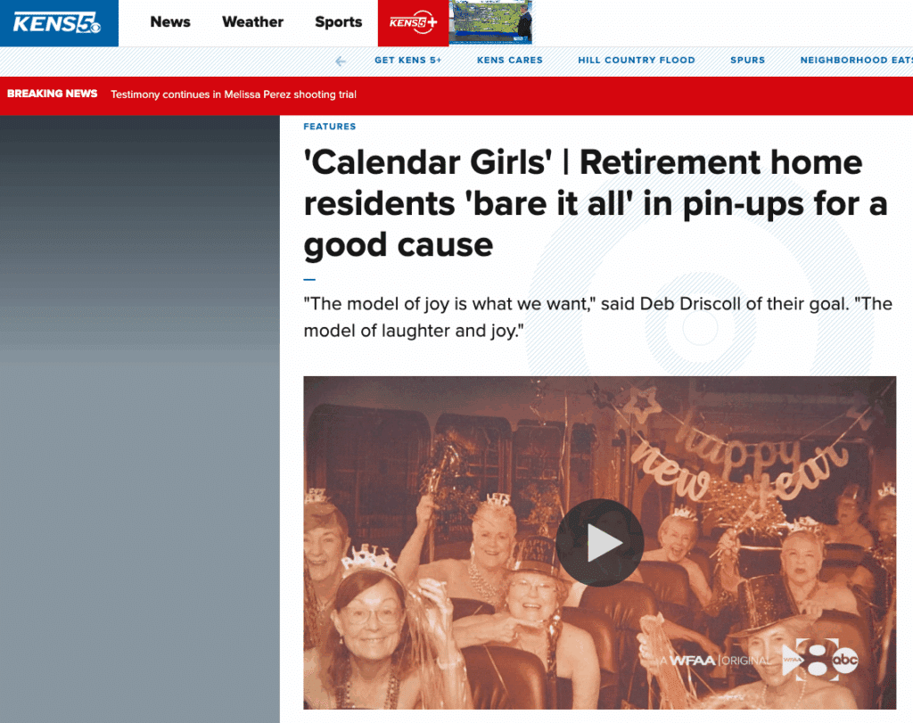 Image of Sister Community Spotlight: Presbyterian Village North Residents “Bare It All” for a Good Cause