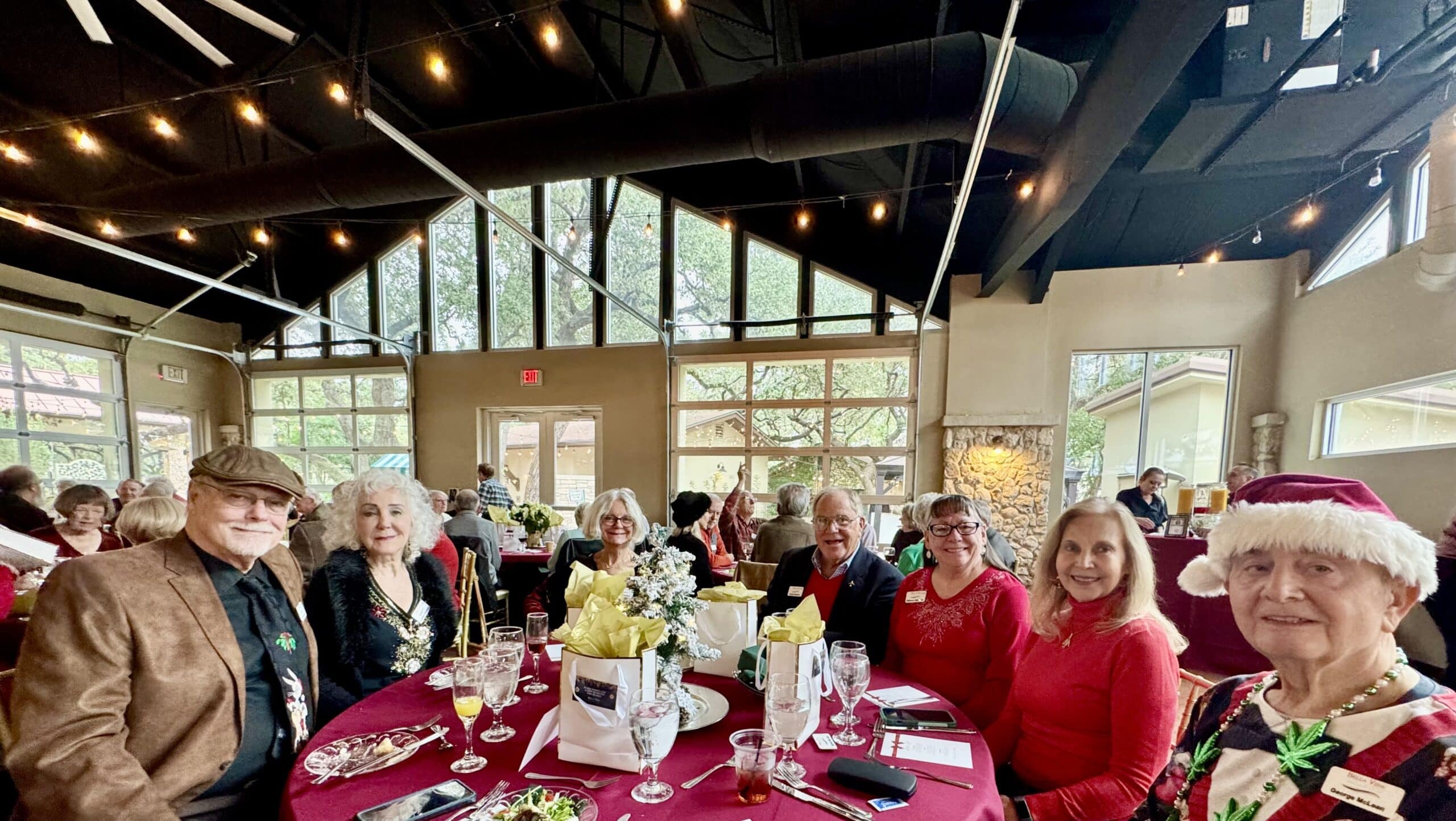 Guests at the December Holiday Celebration