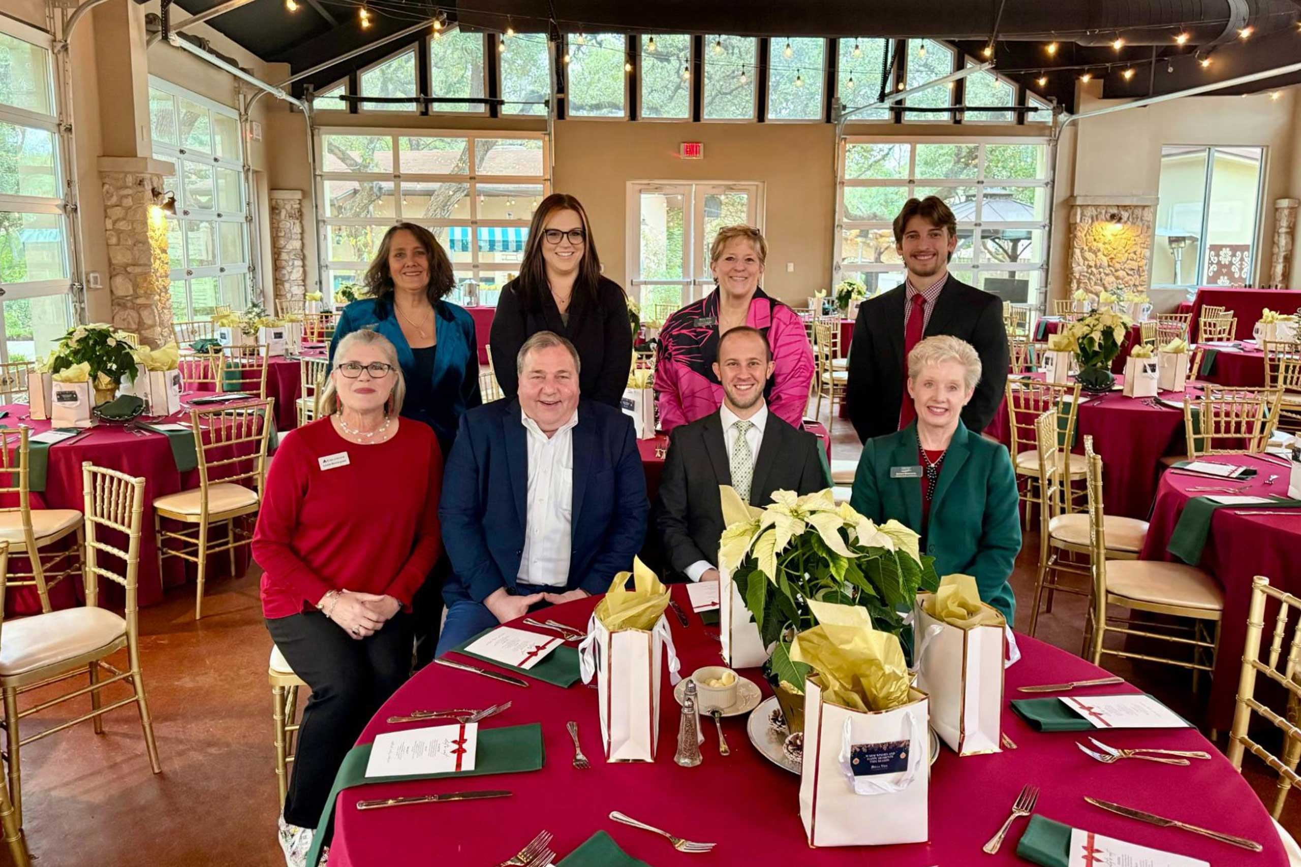 The Forefront Living and Bella Vida Leadership Team at the December Holiday Celebration